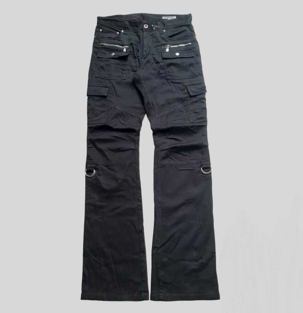 Size 31x33 Semantic Design Cargo Pants Black Bondage Pants