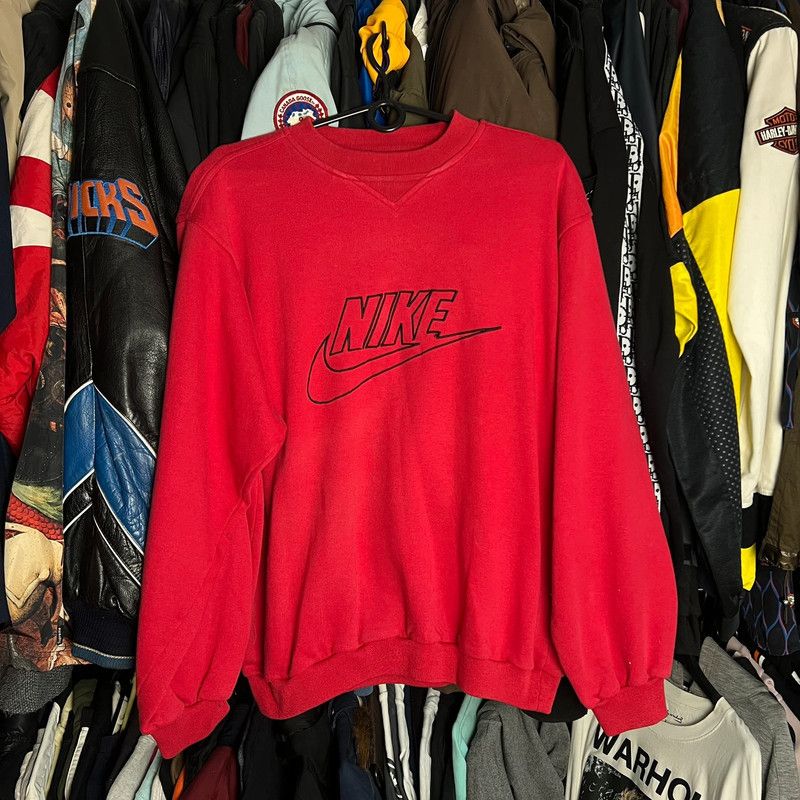 Nike × Vintage Crewneck Nike S spellout Vintage Size M / US 6-8 / IT 42-44 - 1 Thumbnail