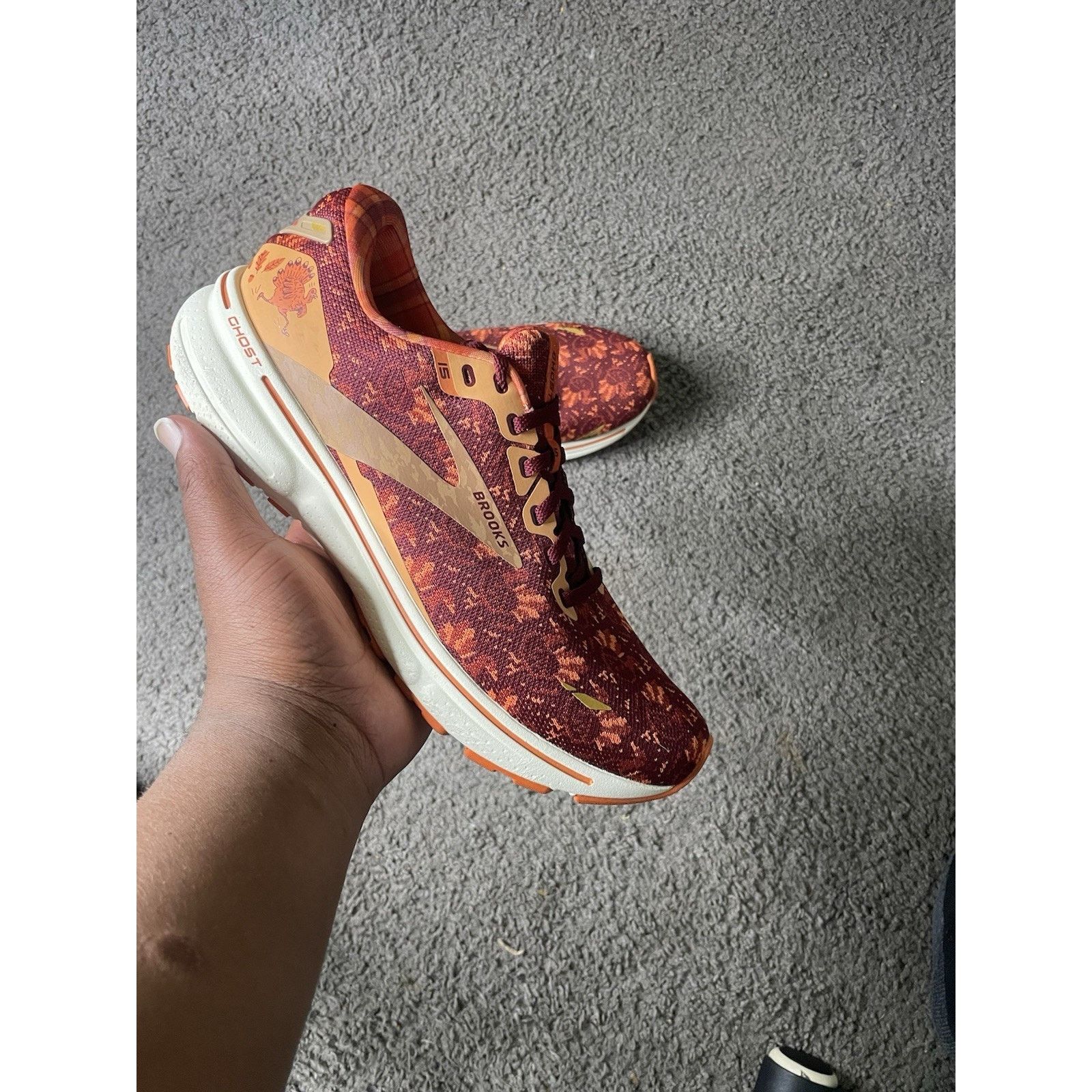 Brooks Size 9.5- Brooks GHOST 15 Trot Happy Thanksgiving Shoes Size US 8.5 / EU 41-42 - 1 Thumbnail