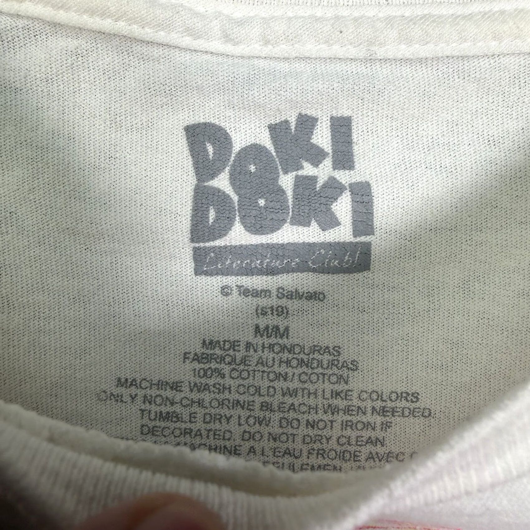 Vintage Mens Doki Doki Literature Club Anime White Shirt Medium Monika Delete Size US M / EU 48-50 / 2 - 3 Thumbnail