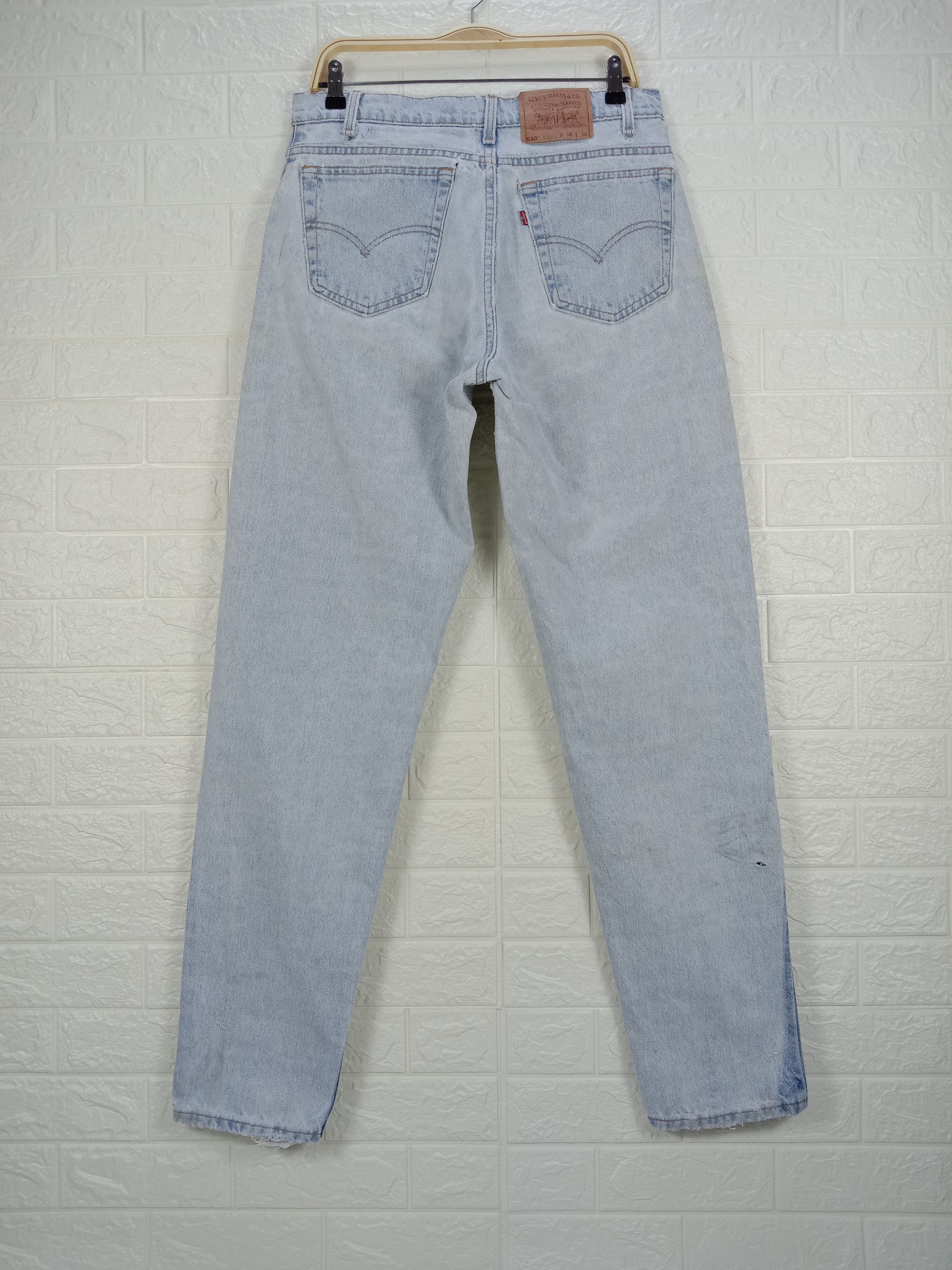 Levi's Vintage 90s Levi's 550 Jeans Relaxed Fit Tapered Leg Denim Size US 32 / EU 48 - 5 Thumbnail