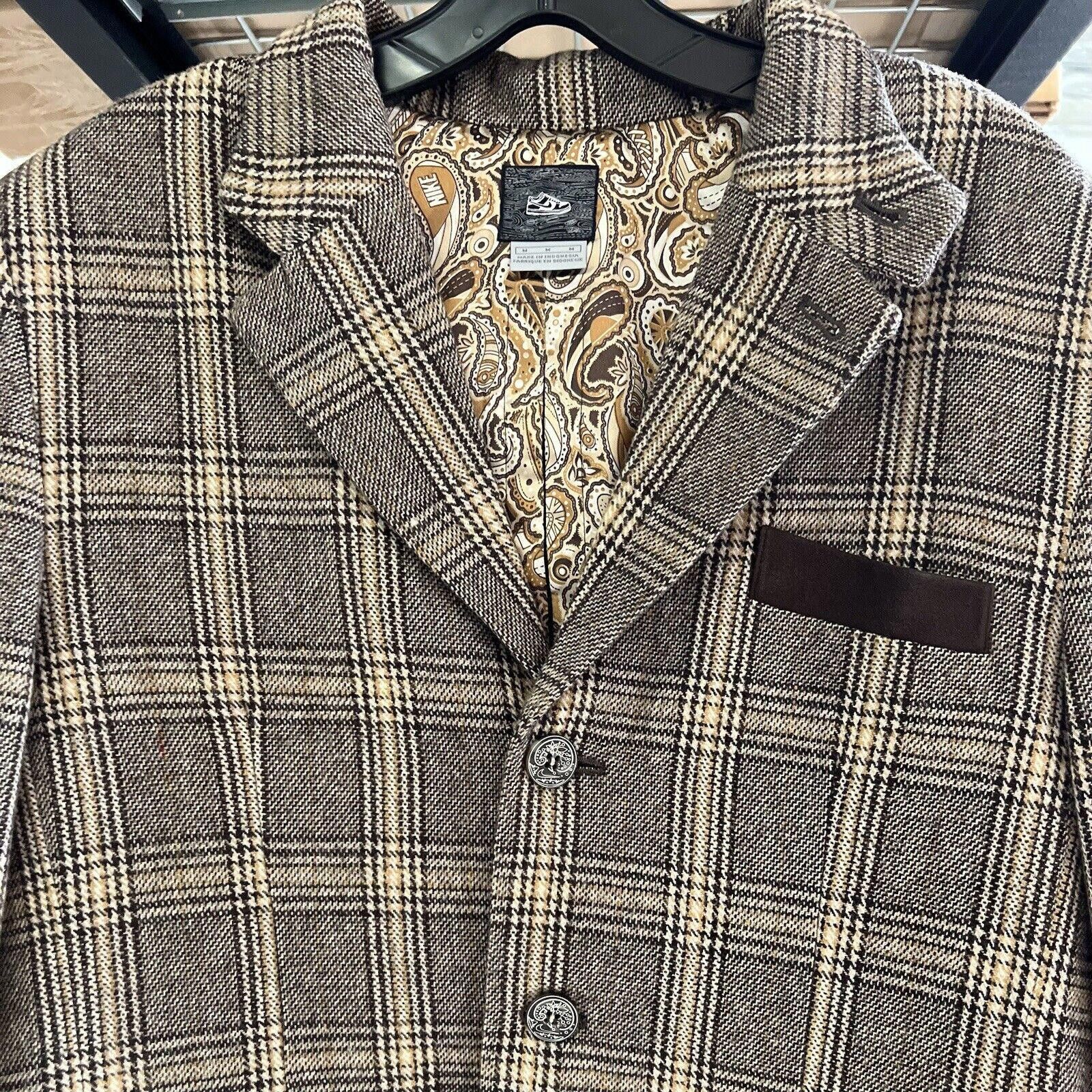Nike NIKE SB TWEED BROWN BLAZER SPORTS COAT WOOL BLEND JACKET Size US M / EU 48-50 / 2 - 1 Thumbnail