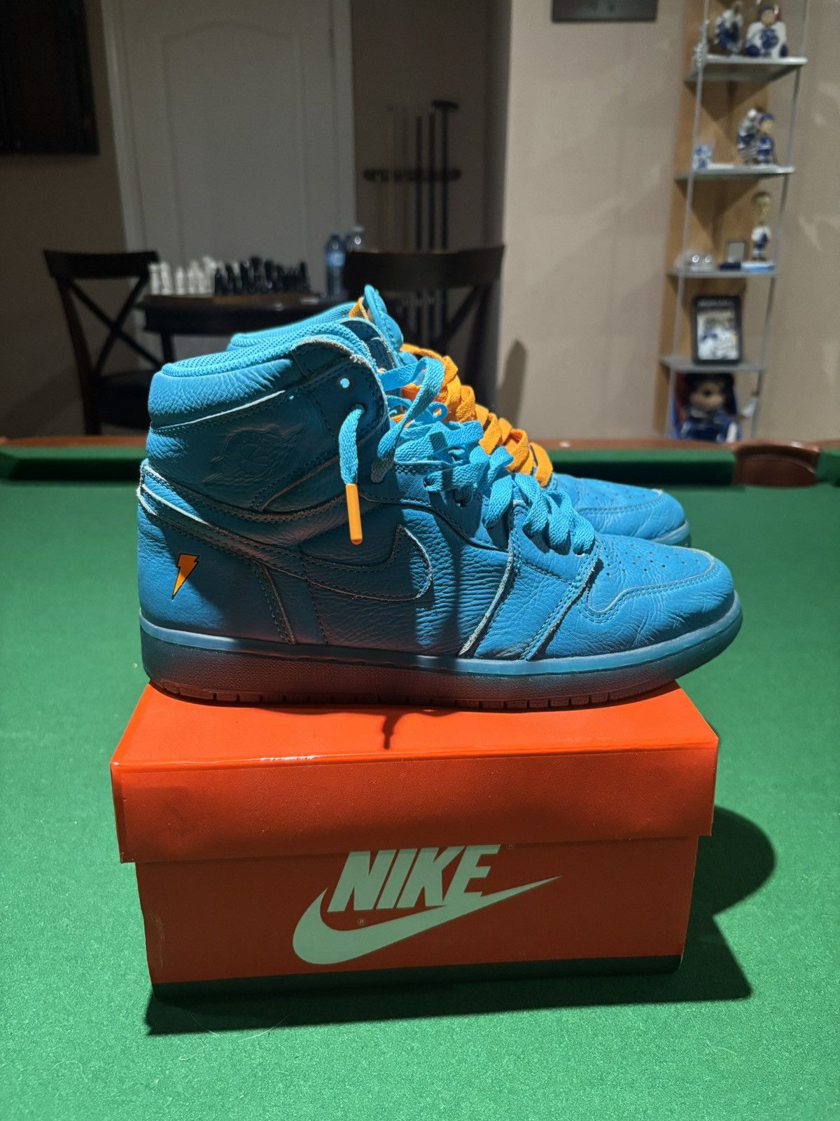 Gatorade × Jordan Brand Jordan 1 Gatorade Blue Lagoon Size US 8 / EU 41 - 3 Thumbnail