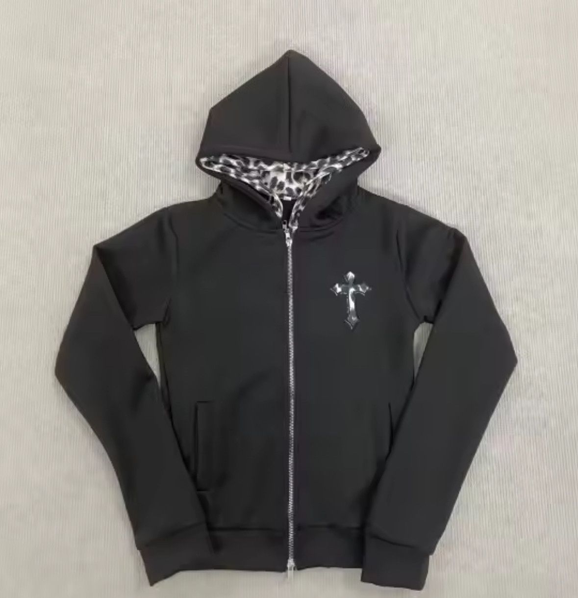 Other Streetwear Retro Fashion Punk Y2K Leopard Cross Hoodies Size US L / EU 52-54 / 3 - 2 Thumbnail
