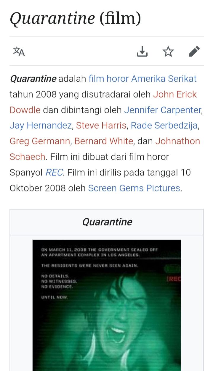 Other 2008 Quarantine Horror Movie Shirt Size US L / EU 52-54 / 3 - 2 Thumbnail
