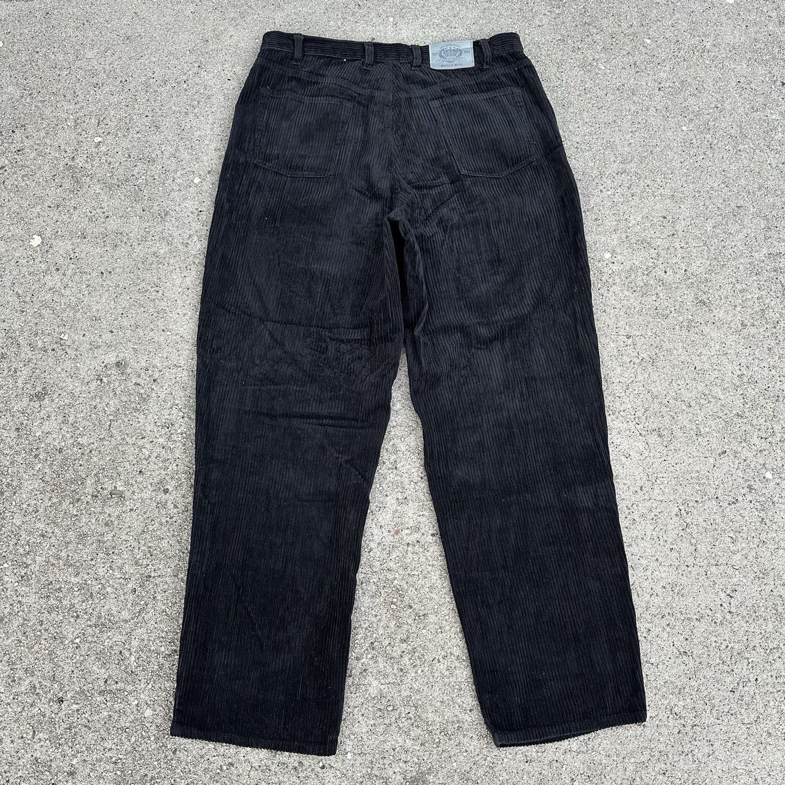 Bugle Boy × Vintage Vintage 90s Bugle Boy Gold Crest Corduroy Baggy Pants 36x32 Size US 36 / EU 52 - 6 Thumbnail