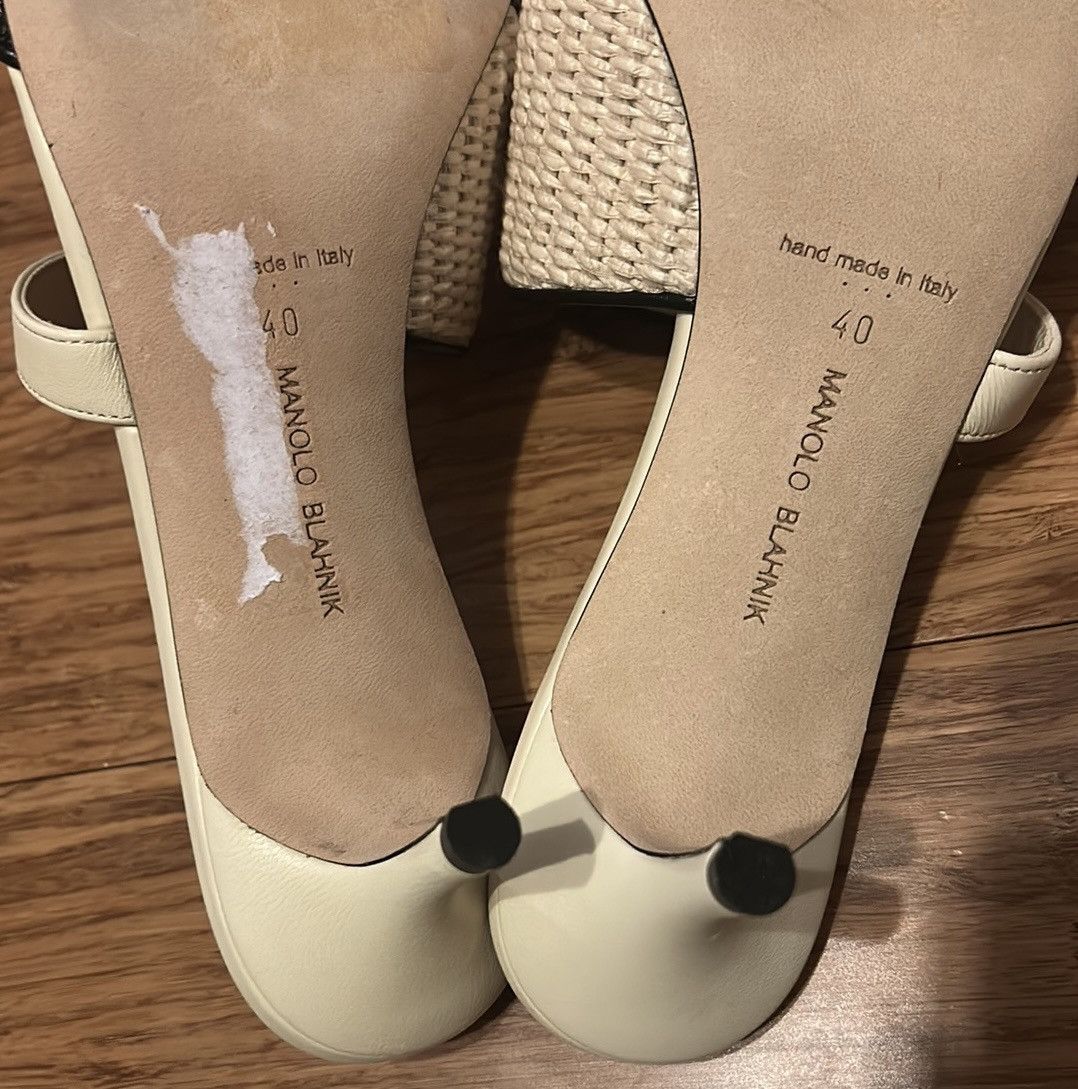 Manolo Blahnik Manolo Blahnik 50mm Fabiolamu mules Size US 10 / IT 40 - 8 Thumbnail