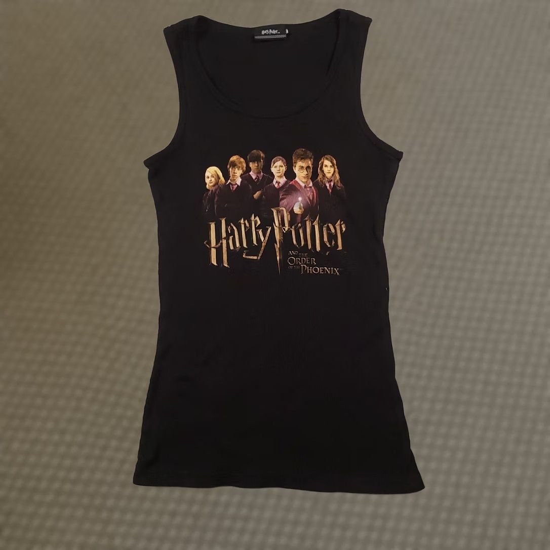 Vintage VINTAGE Harry Potter Order Of The Phoenix Womens Tank Top XS Graphic Black Size XS / US 0-2 / IT 36-38 - 1 Thumbnail