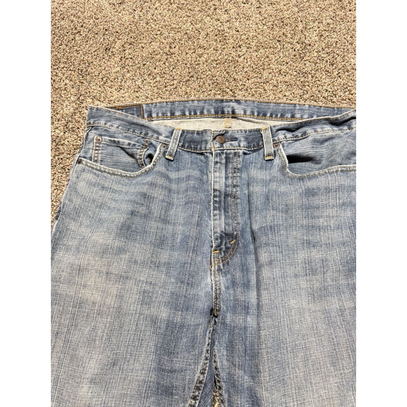 Levi's Levi’s 559 Relaxed Straight Jeans Men 38 Blue Denim 38X32 100% Cotton Regular Waist 5-Pocket Brand Levi's Size US 38 / EU 54 - 5 Thumbnail