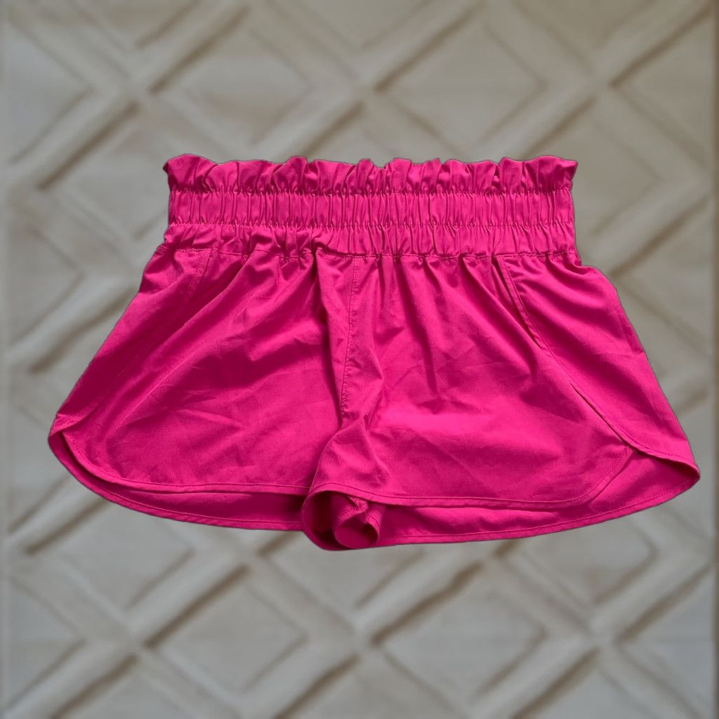Vintage No Boundaries Active Shorts Juniors L Pink 32x2 Elastic Waist Breathable Lightweight Athletic Running Gym Short Size 32" / US 10 / IT 46 - 1 Thumbnail