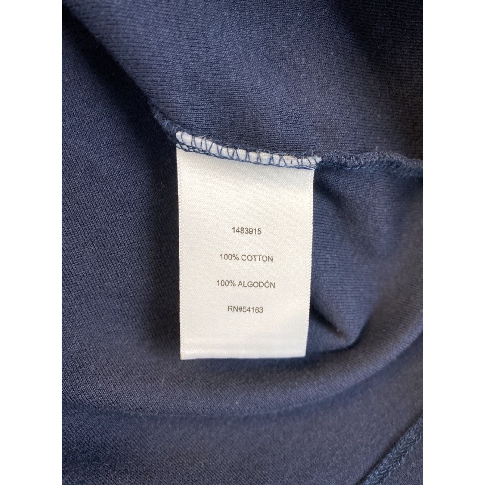 Tommy Hilfiger TOMMY HILFIGER T-Shirt Women Short Sleeve Jersey Cotton Navy Blue Size S Logo Spellout Graphic Flag 90s Mens? Size S / US 4 / IT 40 - 6 Thumbnail