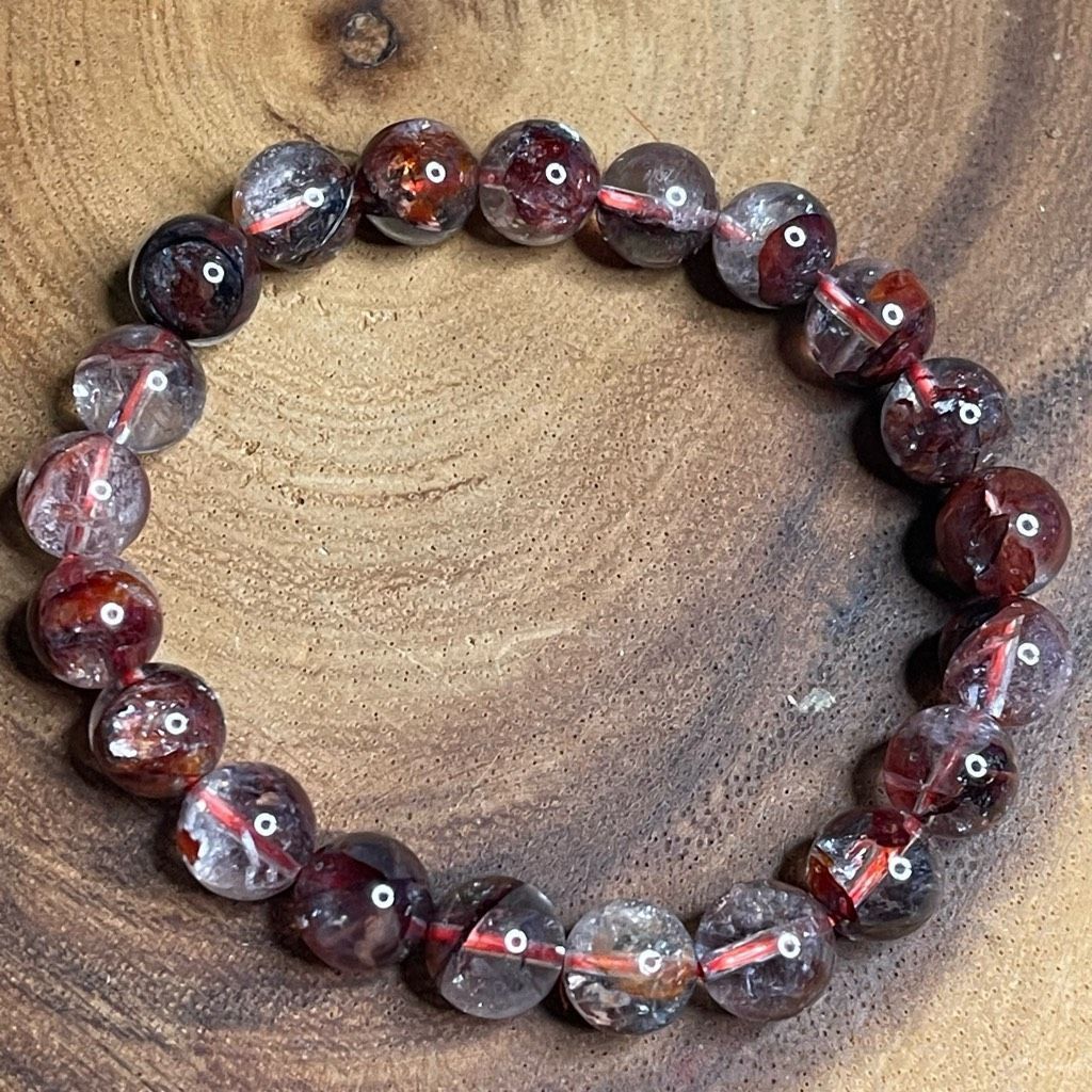 Other Fire Quartz beaded stretch bracelet ONE NEW reiki meditation crystal healing 8mm Size ONE SIZE - 3 Thumbnail