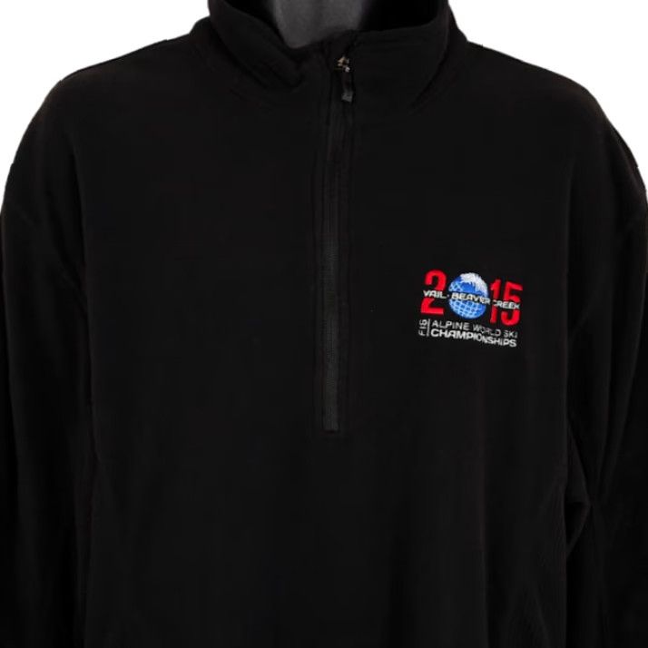Vintage 2015 FIS Alpine World Ski Championships Storm Creek Fleece Jacket Mens XL Black Size US XL / EU 56 / 4 - 2 Thumbnail