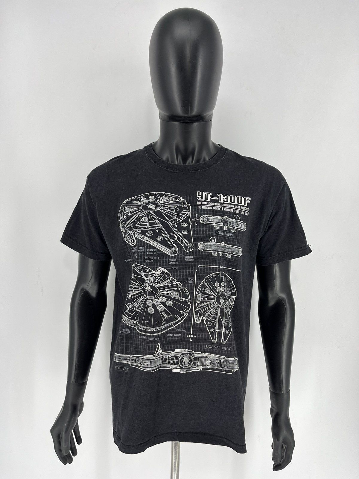 Star Wars × Vintage Vintage Star Wars Millennium Falcon Size Large Black Men’s Size US L / EU 52-54 / 3 - 2 Thumbnail