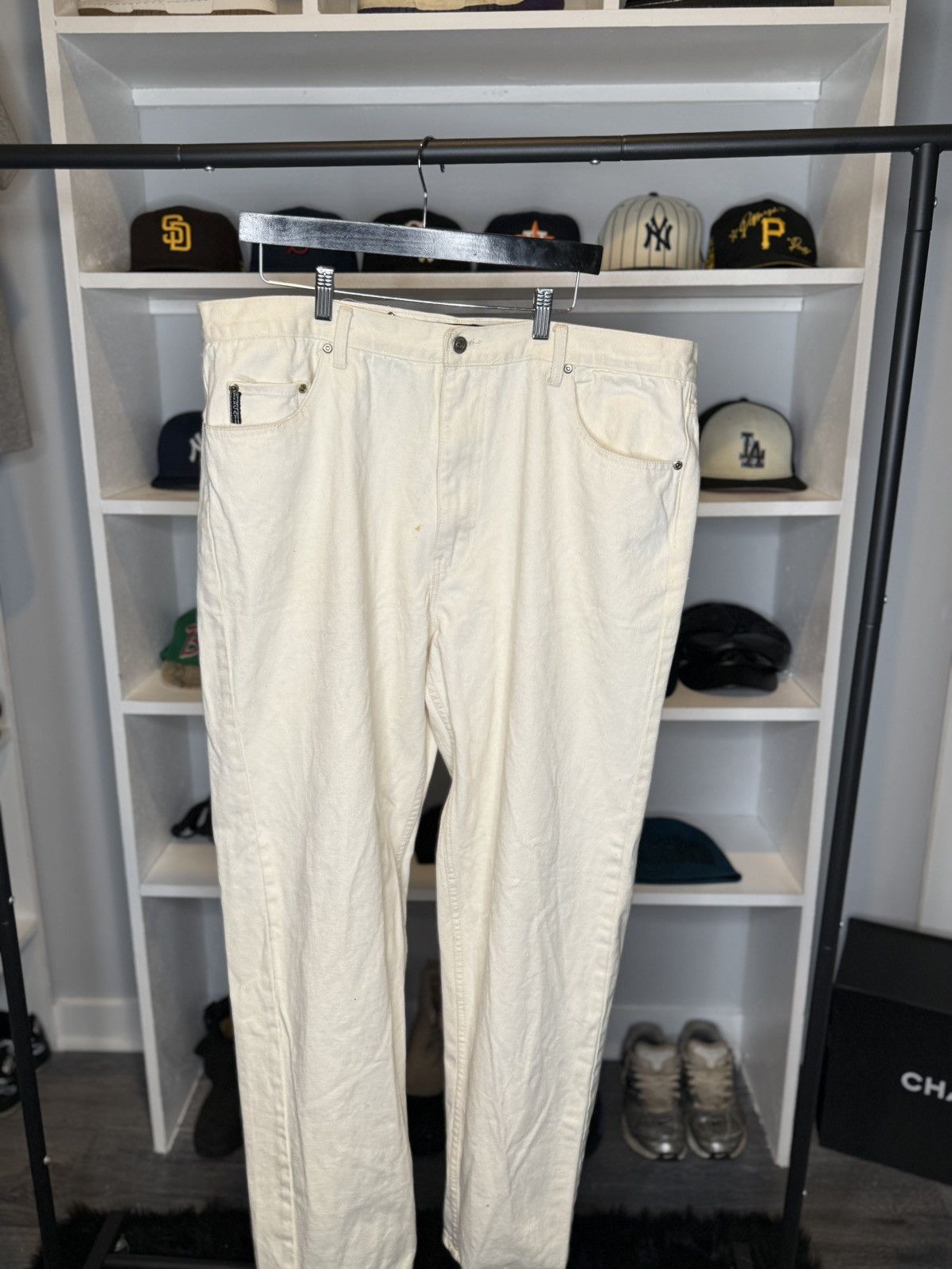 Vintage Bengali White Jeans Size US 44 / EU 60 - 1 Thumbnail