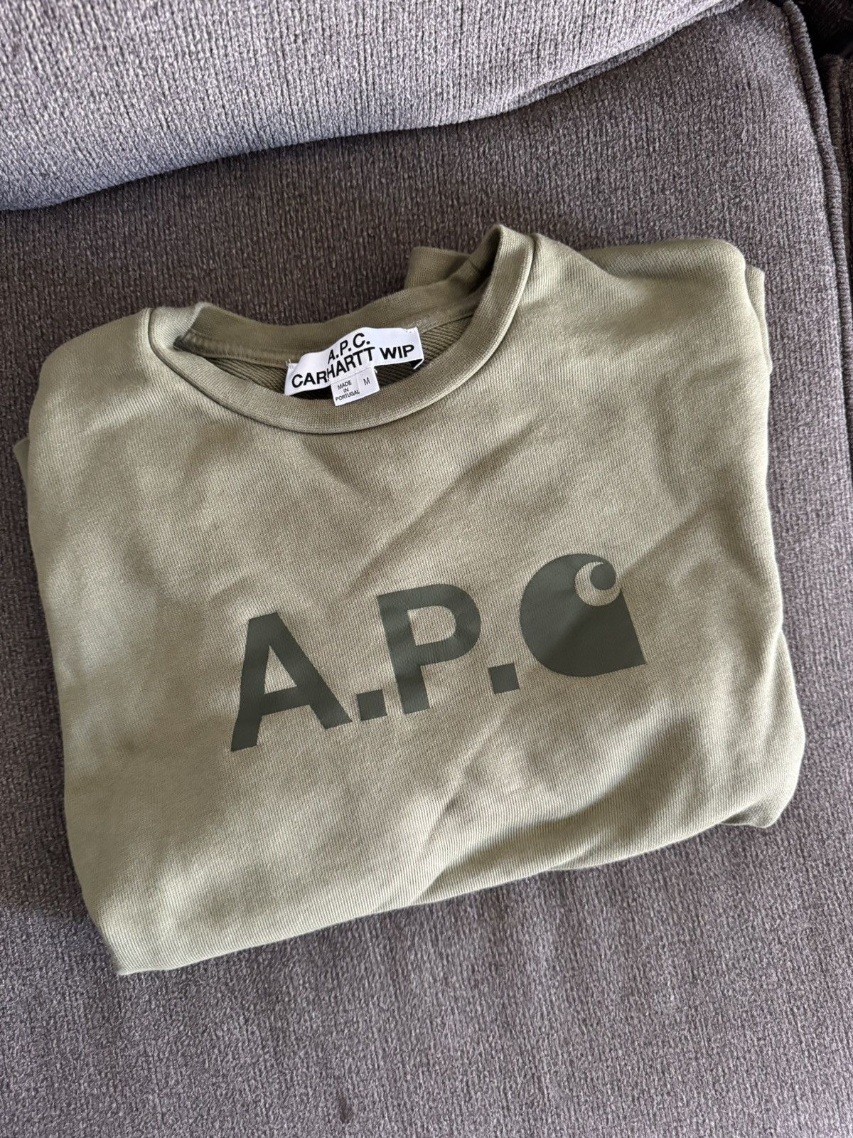 A.P.C. × Carhartt Wip Carhartt WIP x APC- Green sweatshirt Size US M / EU 48-50 / 2 - 2 Thumbnail