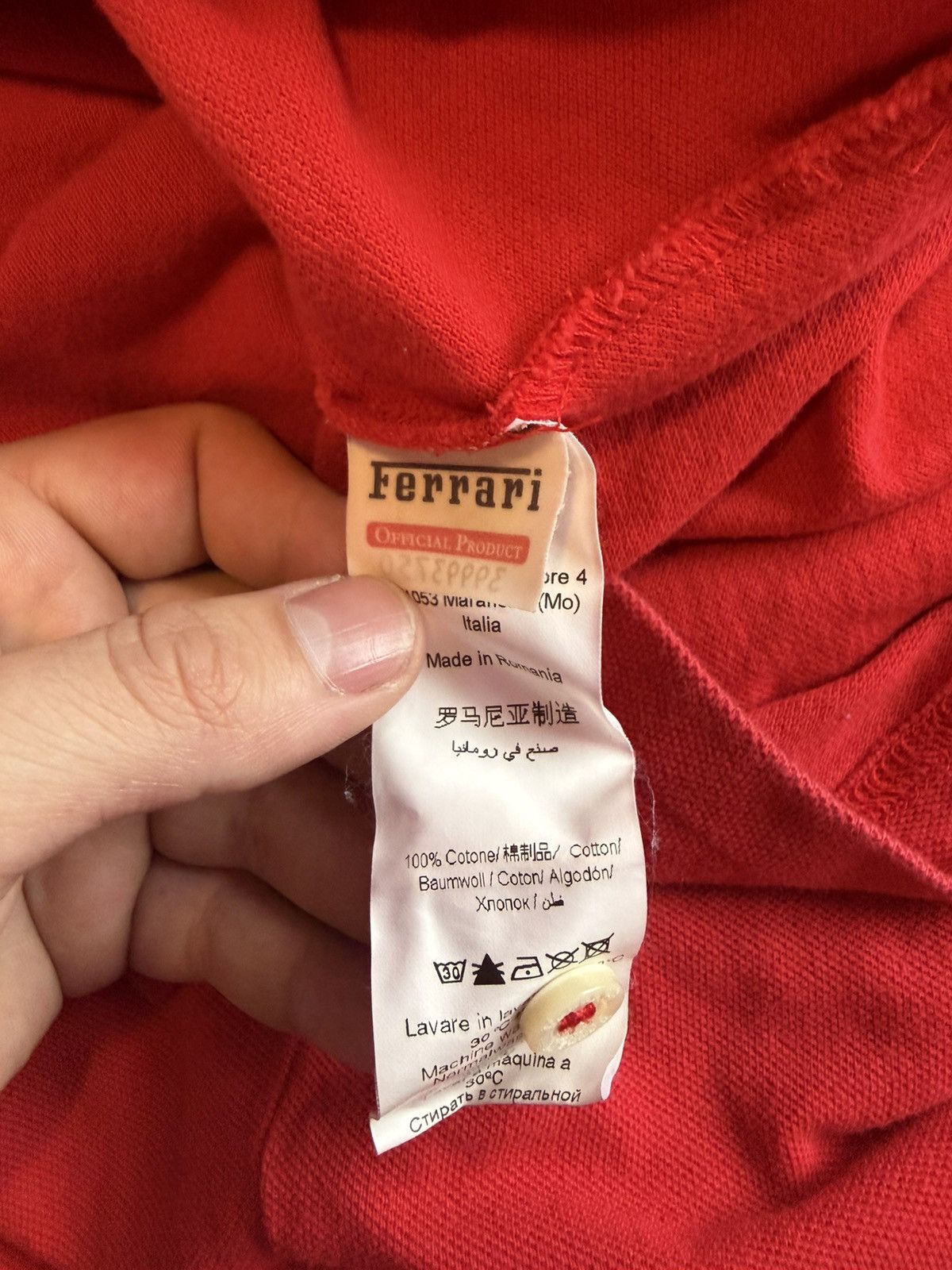 Ferrari Official vintage Ferrari red polo shirt Size US M / EU 48-50 / 2 - 6 Thumbnail