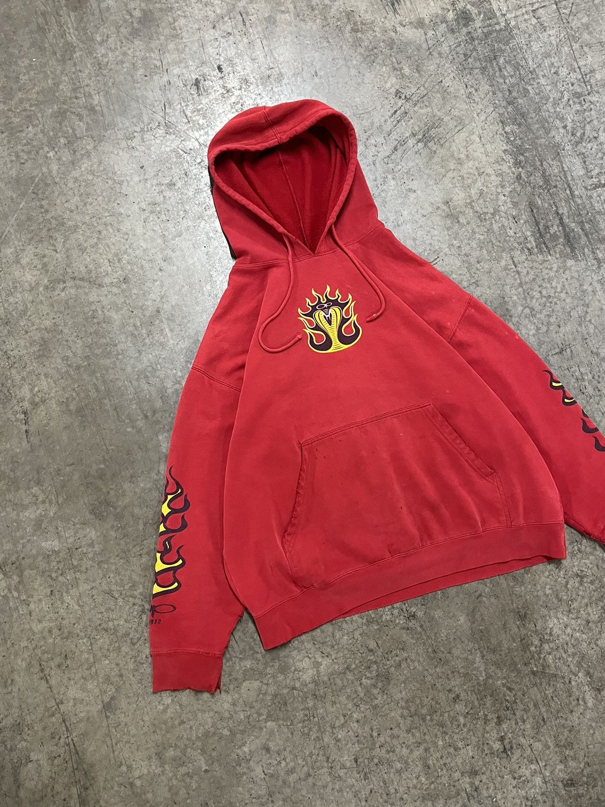 JNCO × Vintage Y2k jnco style cobra flame sleeve hit hoodie rare grunge Size US L / EU 52-54 / 3 - 2 Thumbnail