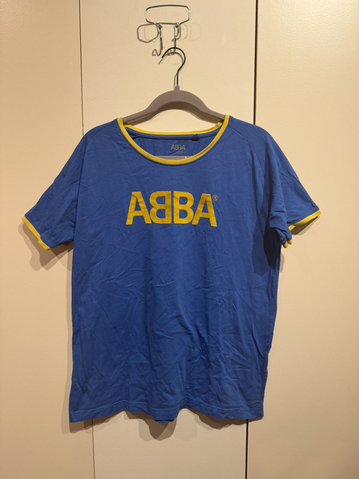 Vintage ABBA blue and yellow t-shirt original merch Size M / US 6-8 / IT 42-44 - 1 Thumbnail