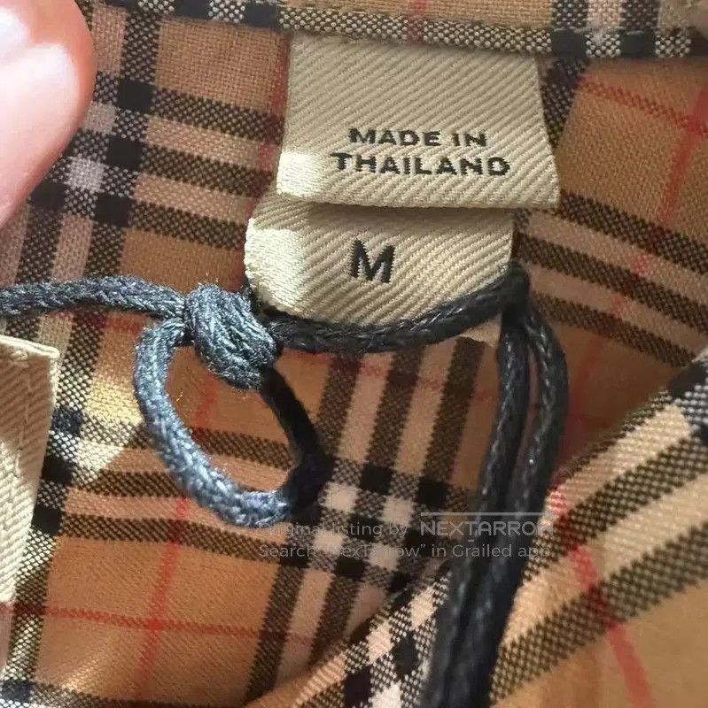 Burberry Burberry Khaki Check Cotton Women's Shirt. Size M / US 6-8 / IT 42-44 - 4 Thumbnail