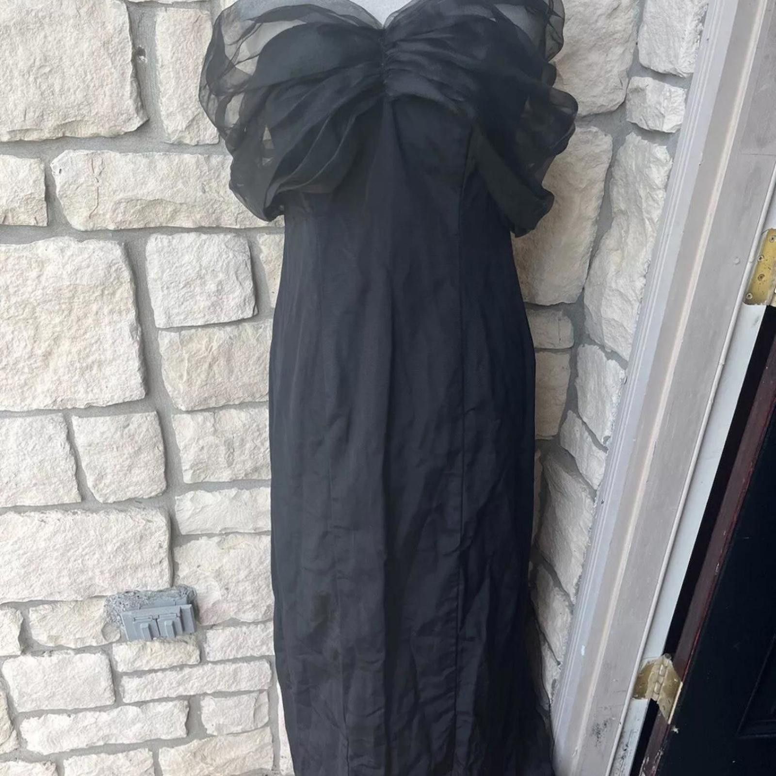 Other Black maxi dress with #gothic #victorian vintage lbd small Size S / US 4 / IT 40 - 4 Thumbnail