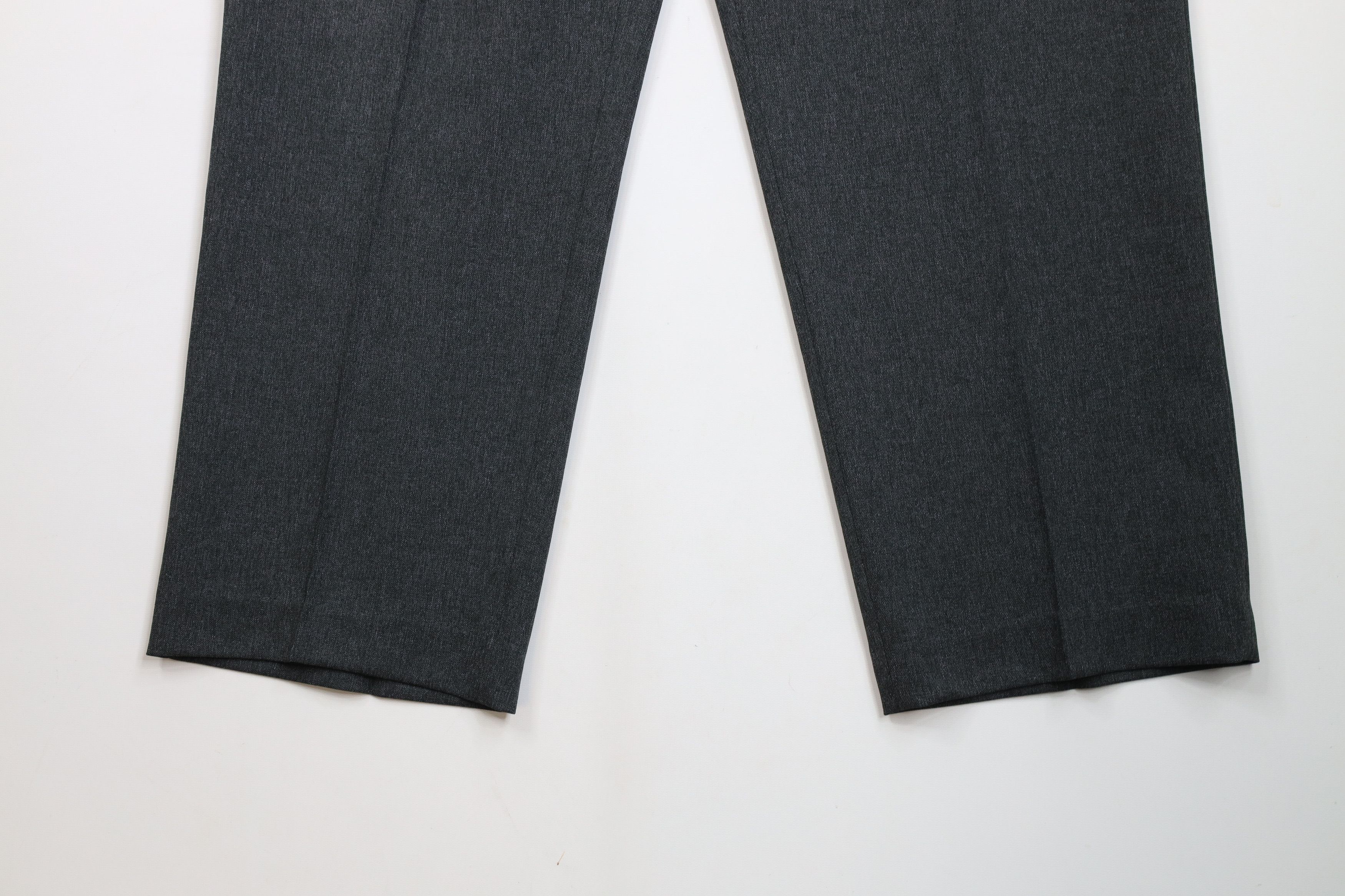 Levi's × Vintage Vintage 90s Levis Knit Flared Wide Leg Chino Pants Dark Gray Size US 40 / EU 56 - 4 Thumbnail