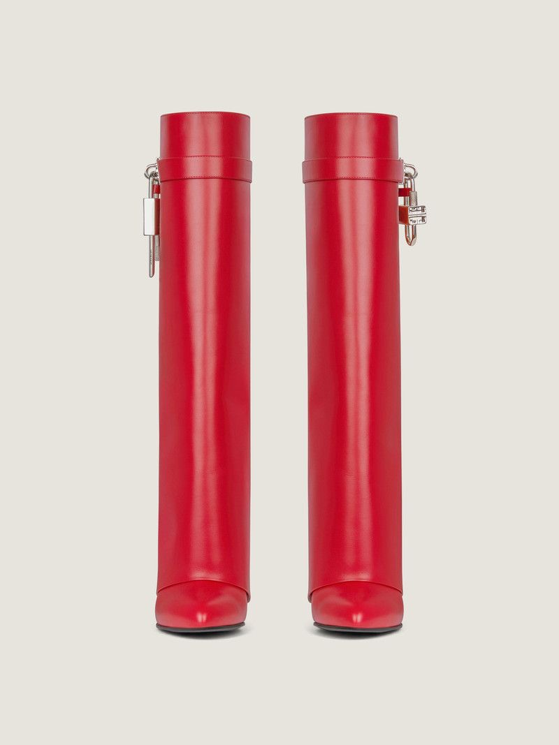 Givenchy o1w1db10326 Shark Lock Wide Fit 90mm Boots in Red Size US 6 / IT 36 - 3 Thumbnail