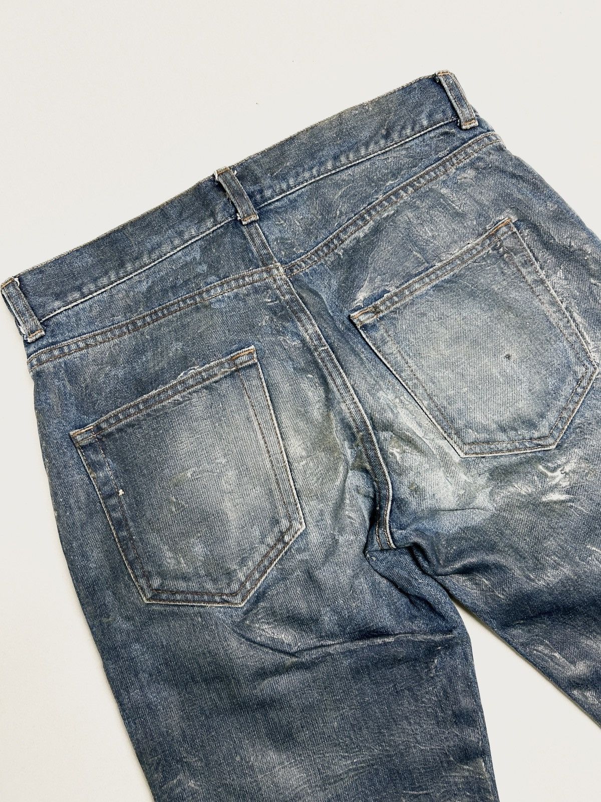 Saint Laurent Paris FW2017 D02 Waxed Jeans Size US 27 - 4 Thumbnail