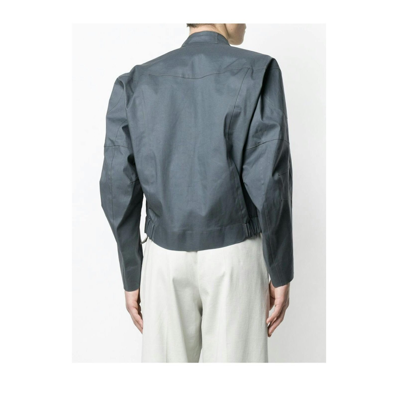 Mackintosh Mackintosh 0004 Iron Grey Bonded Cotton Moto Jacket Size US S / EU 44-46 / 1 - 4 Thumbnail
