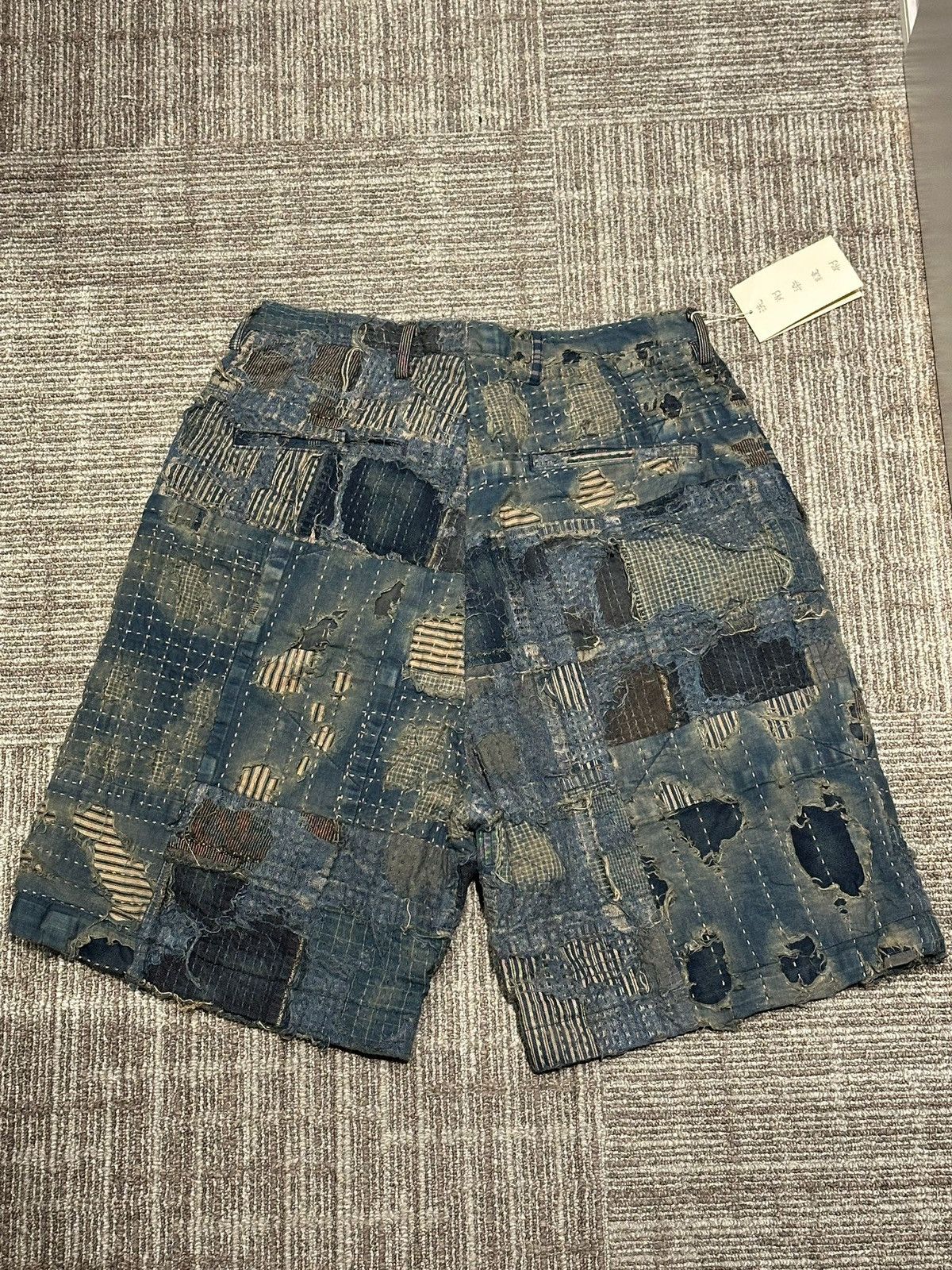 Kapital Kapital Indigo Boro Shorts Size US 30 / EU 46 - 2 Thumbnail