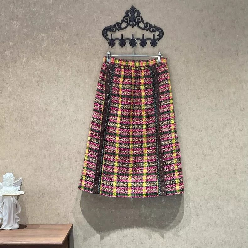 Gucci Gucci Colorful striped tweed half-length skirt 2504-Nextarr Size 25" / US 0 / IT 36 - 1 Thumbnail