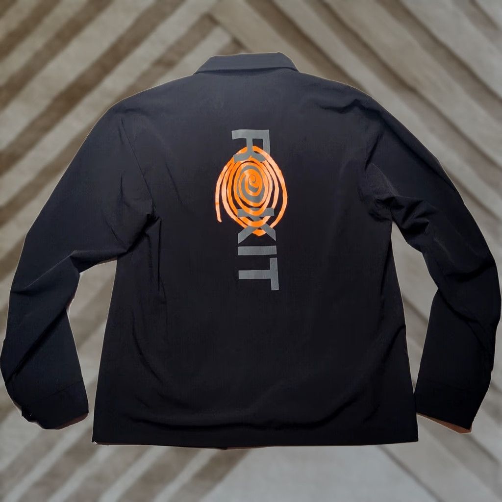Vintage ROKIT Men Small Black Snap Button Reversible Courtside Jacket Size US S / EU 44-46 / 1 - 1 Thumbnail