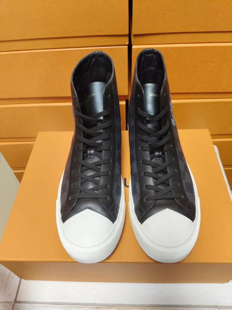 Louis Vuitton Louis Vuitton Checkered Logo HighTop Sneakers-2506 Size US 9 / EU 42 - 2 Thumbnail