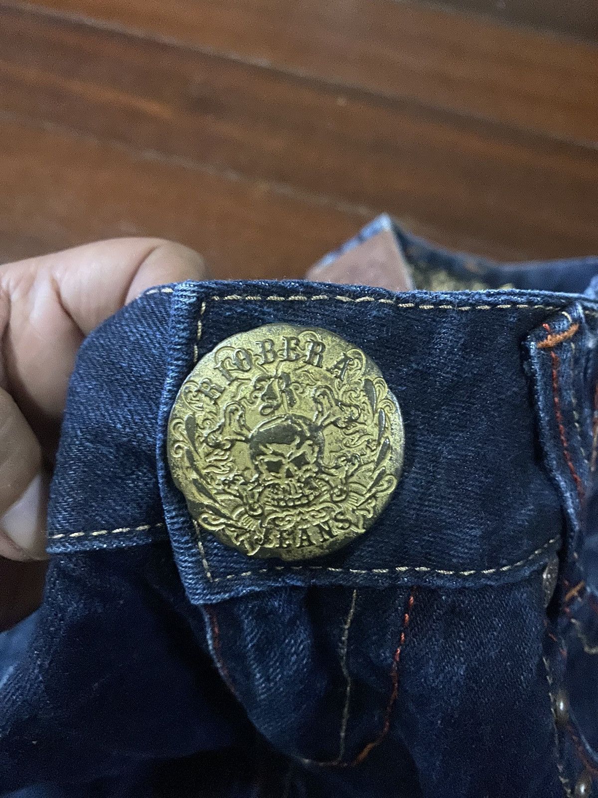 JNCO FIRE 🔥 RIOBERA DENIM FLARE JEANS LOW RISE EMBROIDERED STUDD Size 34" / US 12 / IT 48 - 10 Thumbnail