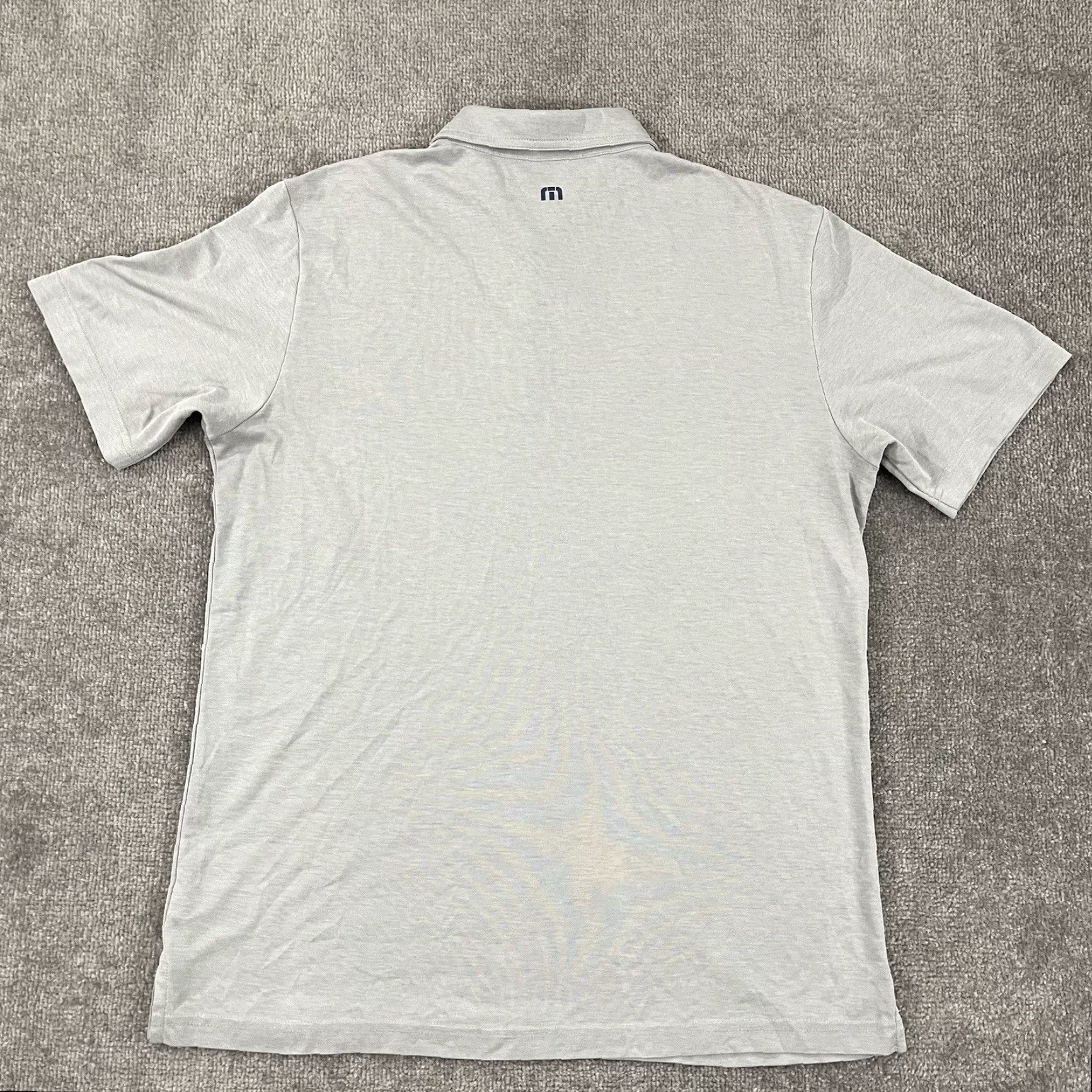TravisMathew Travis Mathew Polo Shirt Large Gray Golf Performance Casual Sport Stretch Mens Size US L / EU 52-54 / 3 - 6 Thumbnail