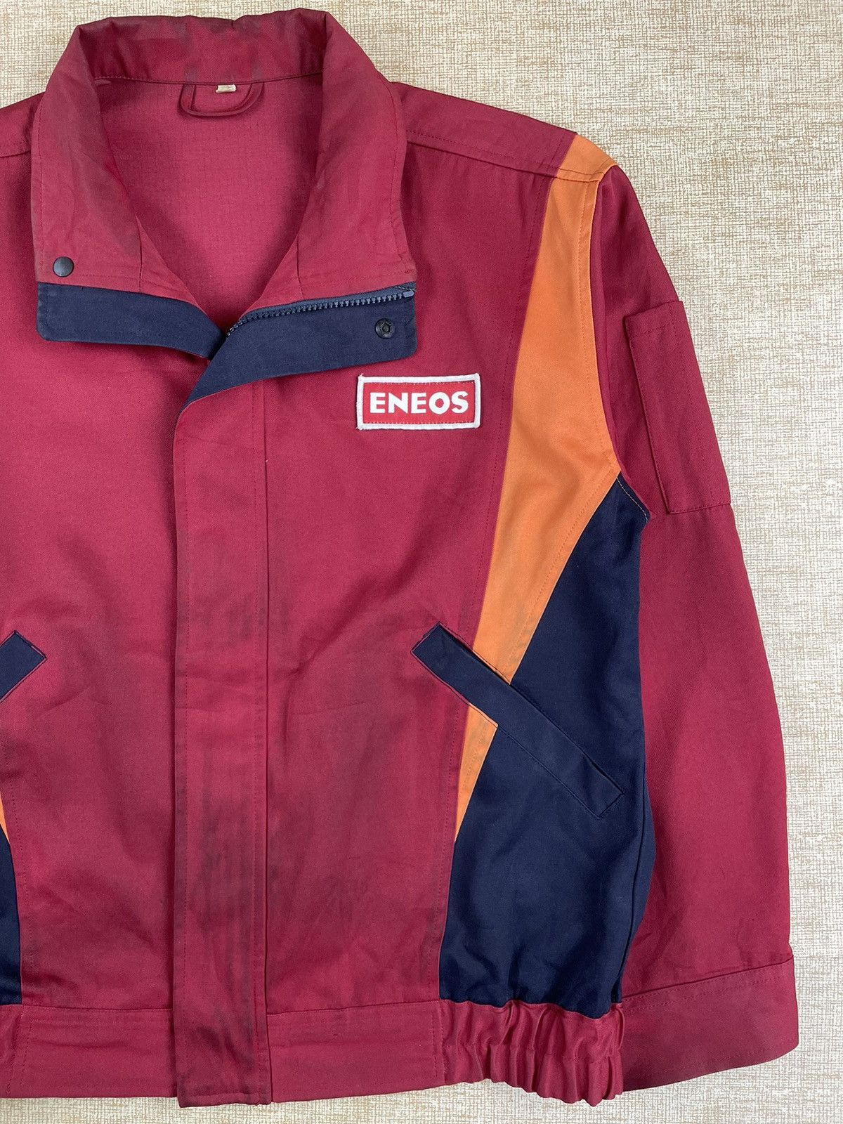 Japanese Brand × Vintage VTG ENEOS SPELLOUT X INITIAL-D RED JACKET STREET FASHION Size US L / EU 52-54 / 3 - 5 Thumbnail
