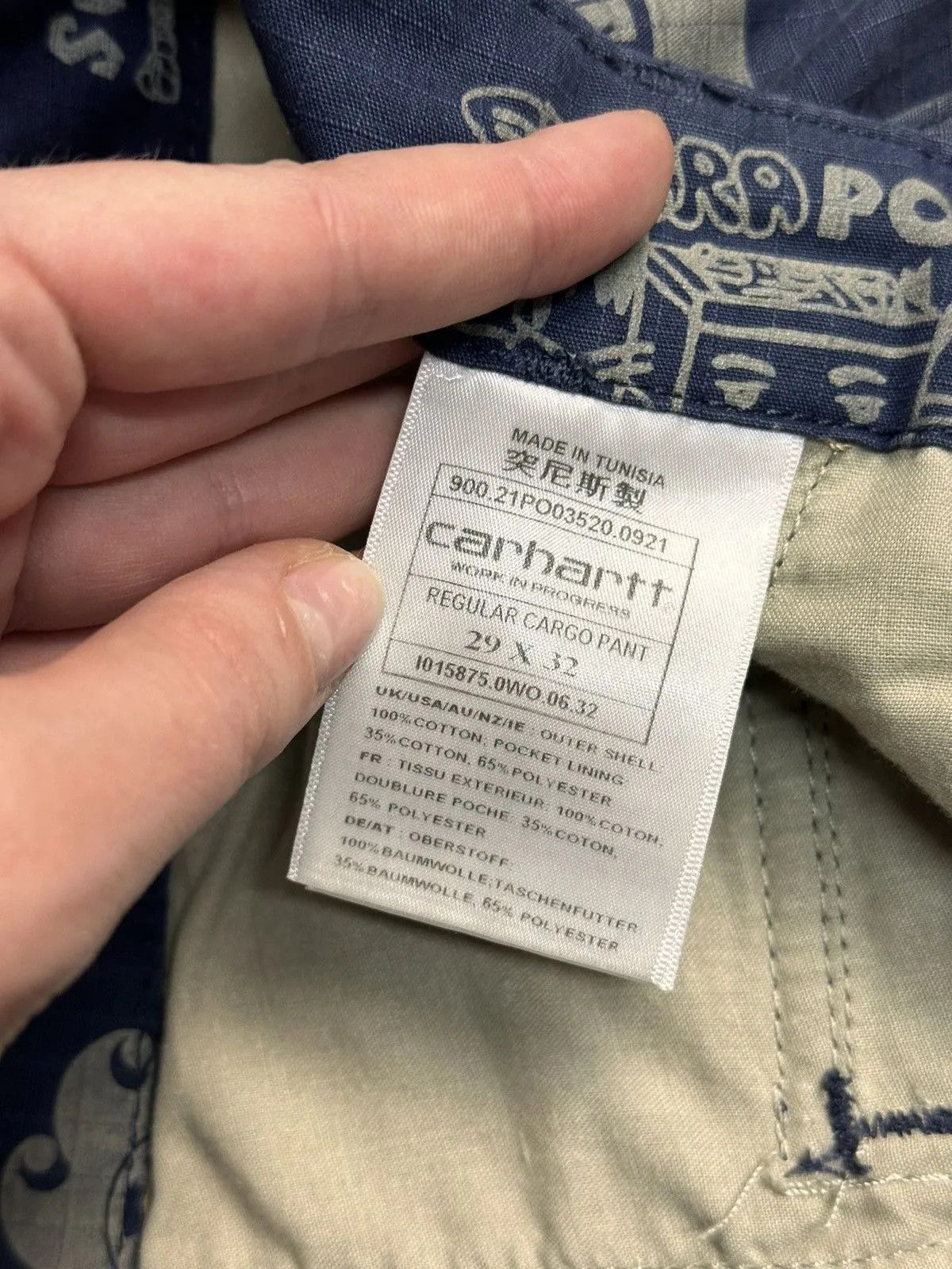Carhartt Wip 👉 Vintage Baggy Cargo Pants Carhartt WIP Bontage Y2K Size US 32 / EU 48 - 10 Thumbnail