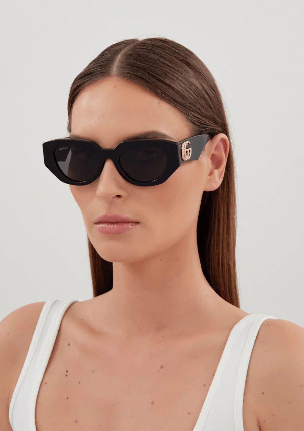Gucci NEW Gucci GG1544S 002 Burgundy Brown Women Oval Sunglasses Size ONE SIZE - 11 Thumbnail