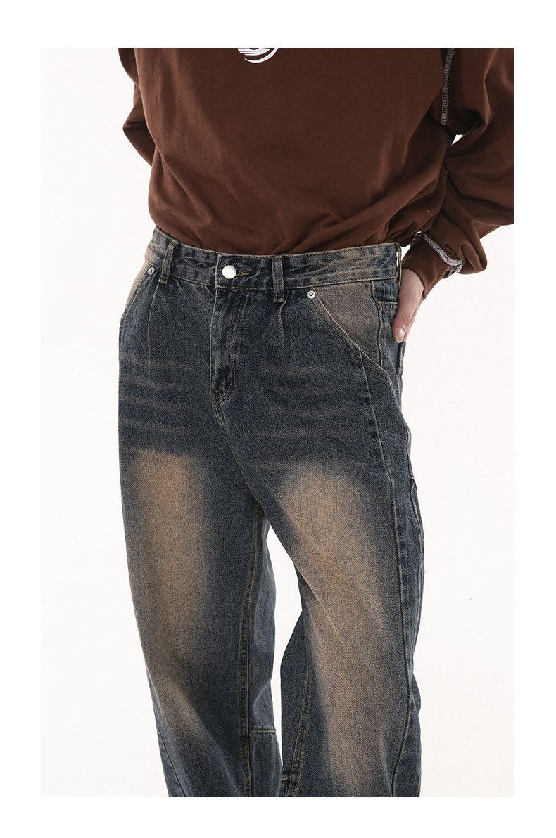 Japanese Brand × Jean Vintage washed distressed high street loose jeans Size US 32 / EU 48 - 5 Thumbnail