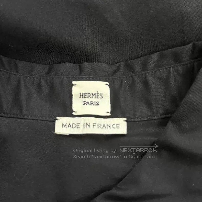 Hermes Hermes Black Drawstring Waist Shirtdress Size XS / US 0-2 / IT 36-38 - 4 Thumbnail