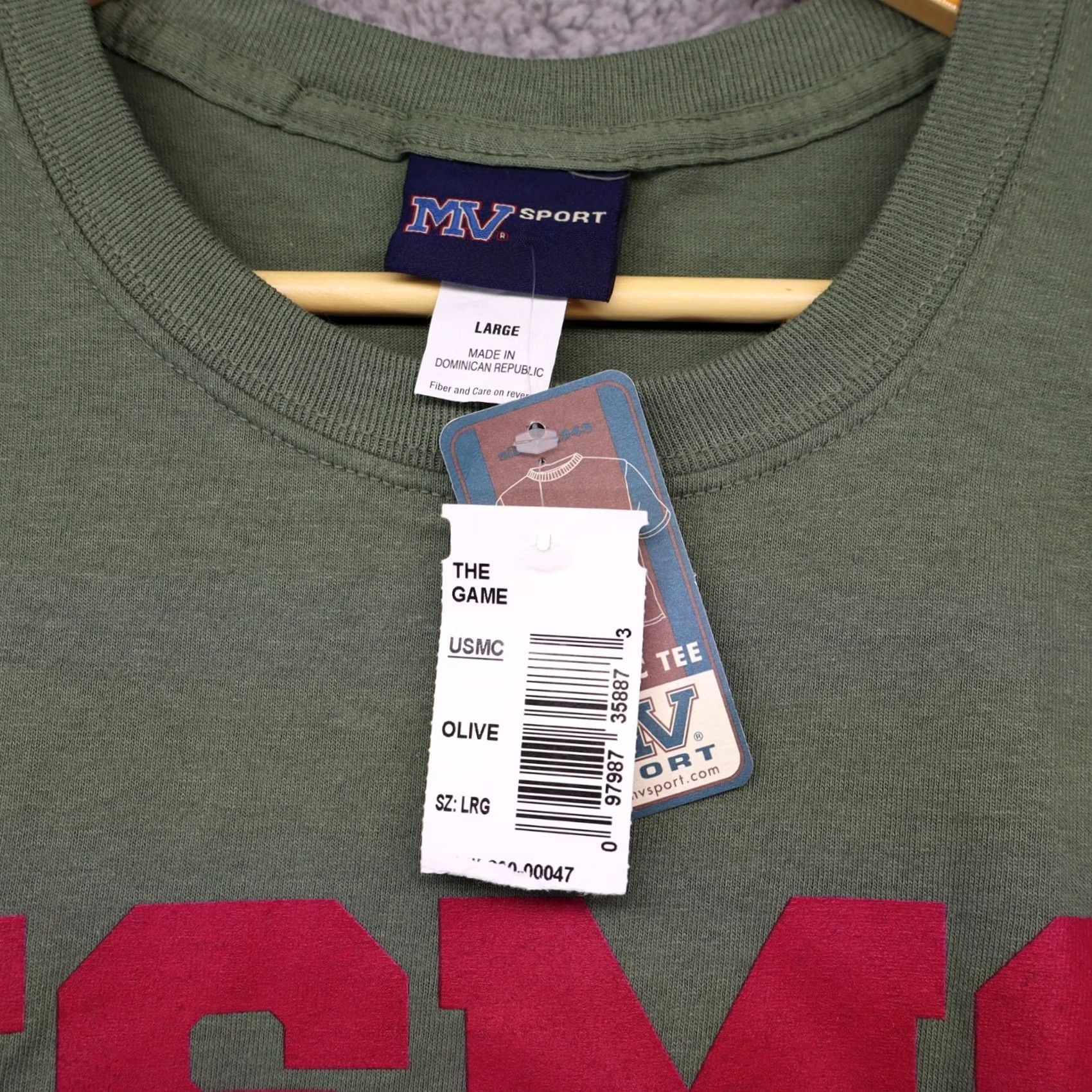 Olive MV Sport USMC T-Shirt Large Green Mens NWT Size US L / EU 52-54 / 3 - 3 Thumbnail