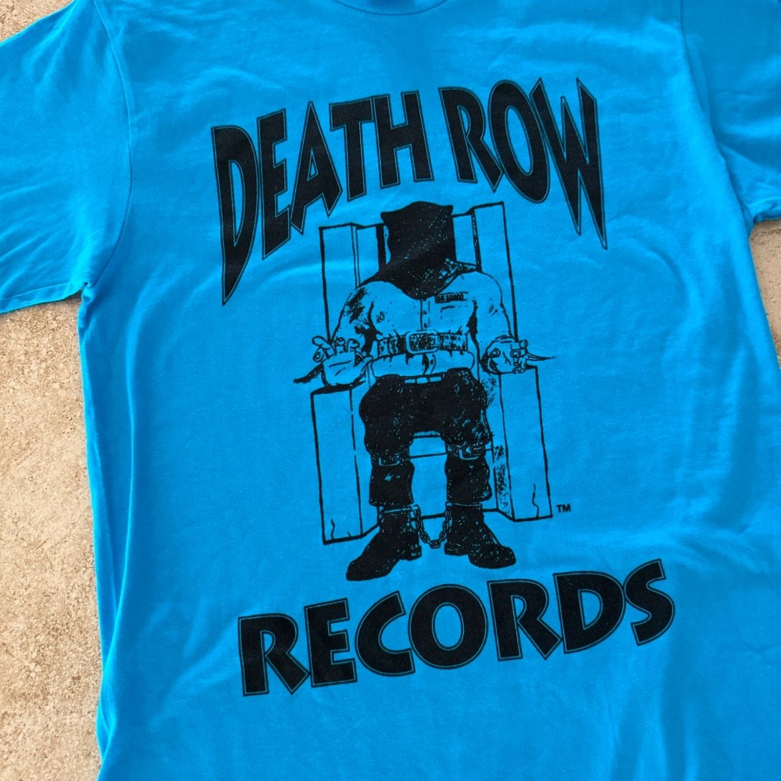 Death Row Records NWOT Death Row Records Chair Core Logo Tee in Blue Size US S / EU 44-46 / 1 - 2 Thumbnail