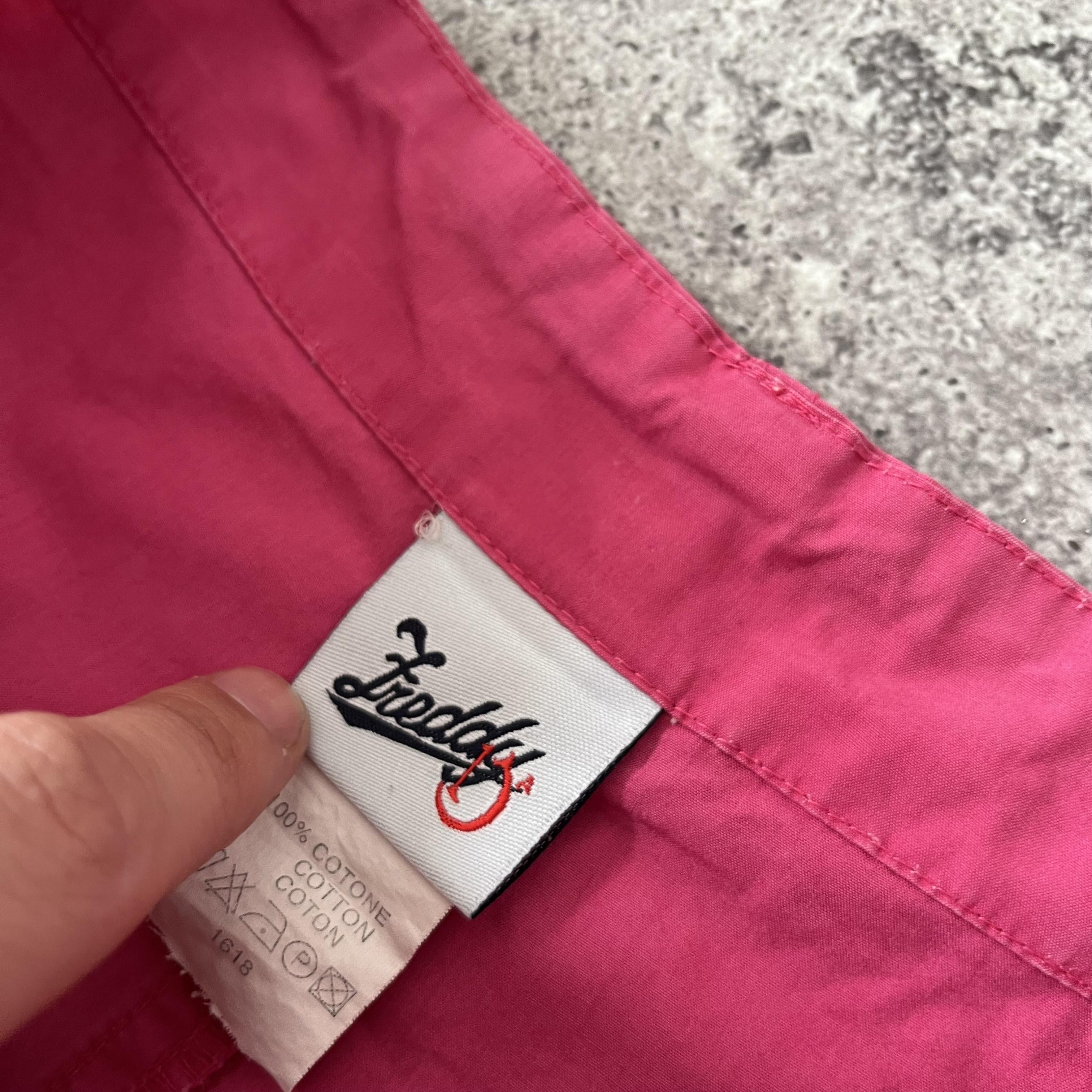 Japanese Brand × Vintage Vintage Y2K Pink Cargo Japanese Style Parachute Pants Size 36" / US 14 / IT 50 - 13 Thumbnail