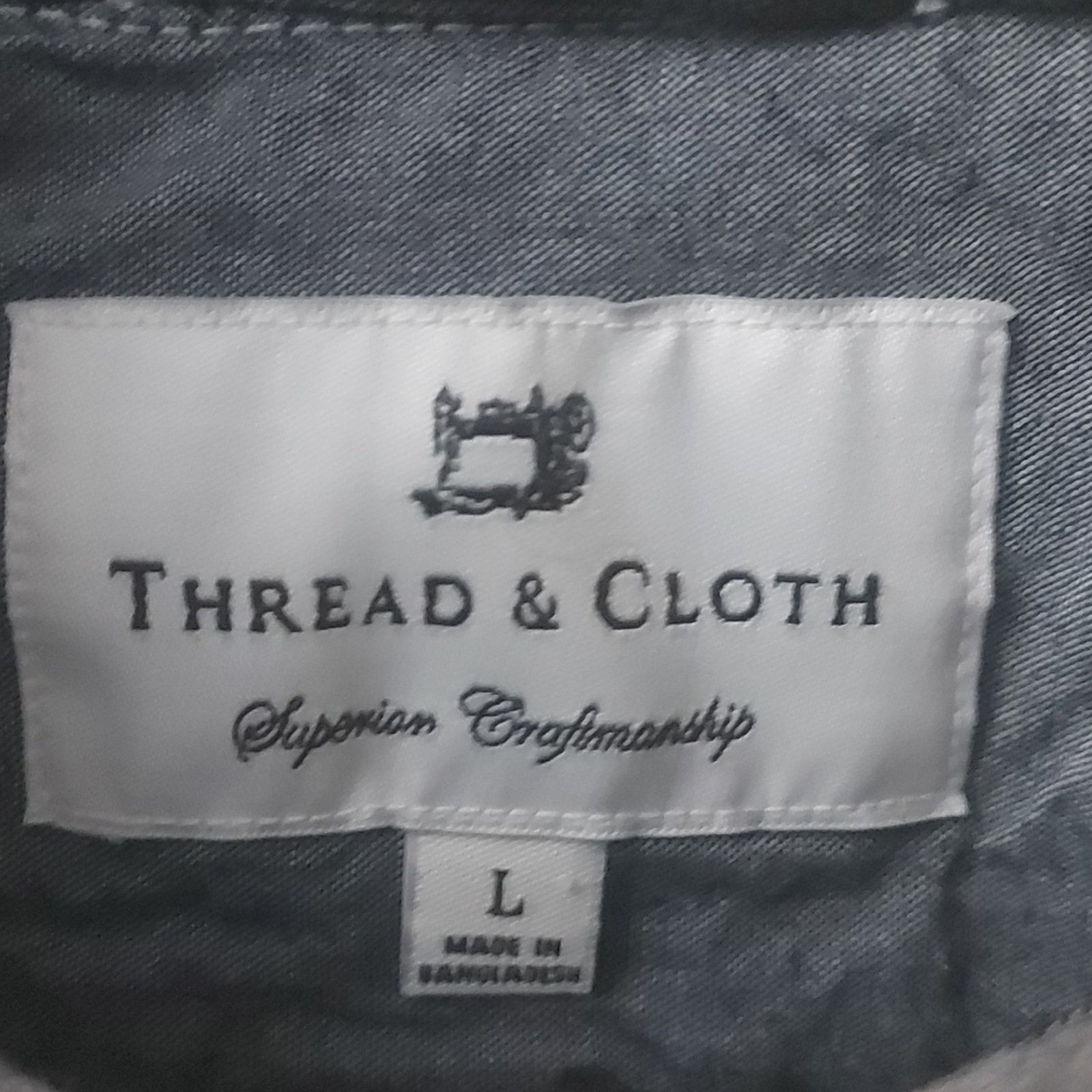 Other Thread & Cloth Gray Plaid Long Sleeve Button Down L Size US L / EU 52-54 / 3 - 10 Thumbnail