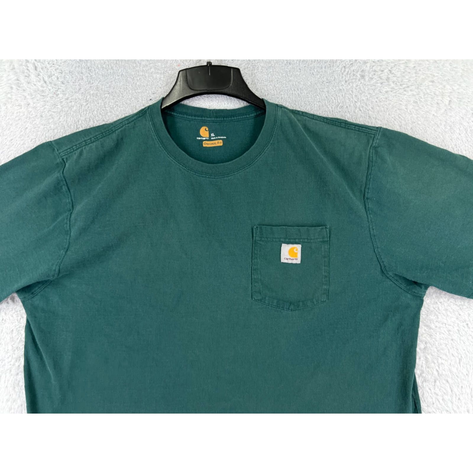 Carhartt Carhartt Mens Shirt XL Green Short Sleeve Crew Neck 100% Cotton Vintage? No. Carhartt Original. Size US XL / EU 56 / 4 - 7 Thumbnail
