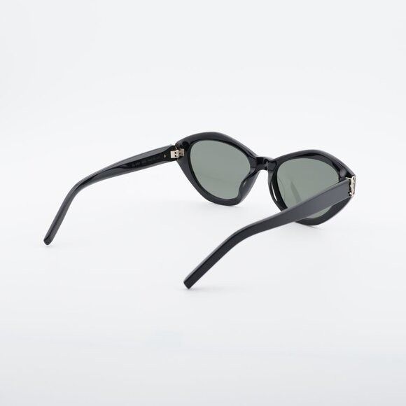 Saint Laurent Paris Saint Laurent SLM60 006 Sunglasses Black Cat Eye Frame, Grey Size ONE SIZE - 9 Thumbnail