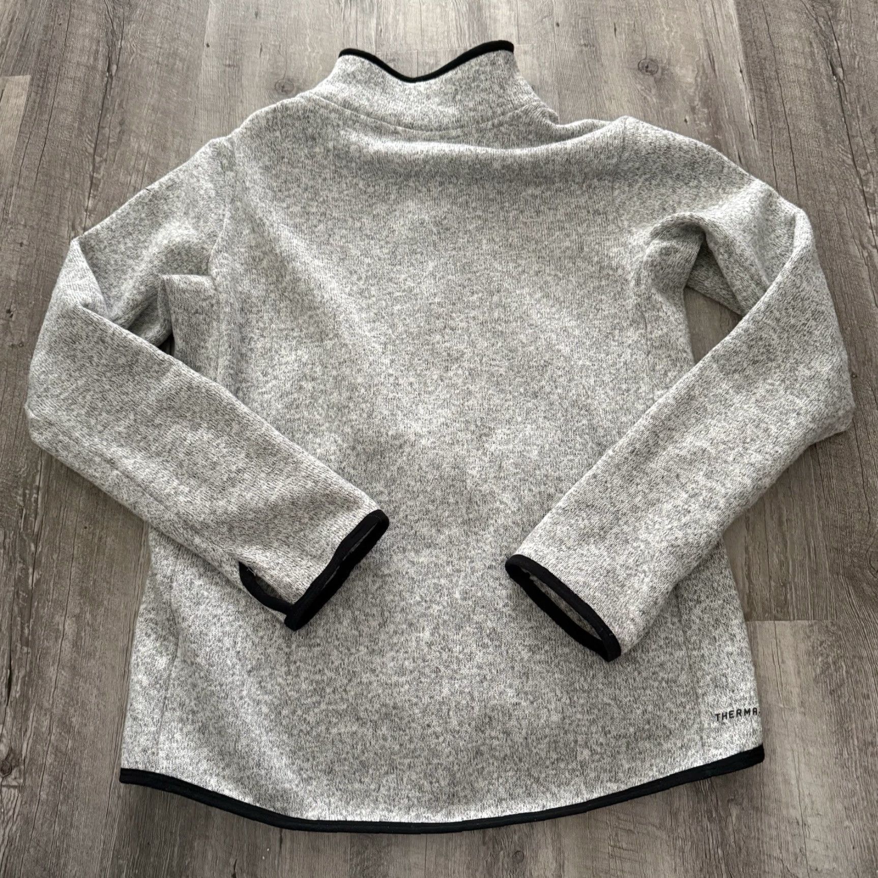 Nike NIKE Therma-Fit Jacket Womens M Gray Knit Full Zip Athleisure Pockets Thumb Holes Athletic Sport Outdoor 806983 Womens Size M / US 6-8 / IT 42-44 - 5 Thumbnail
