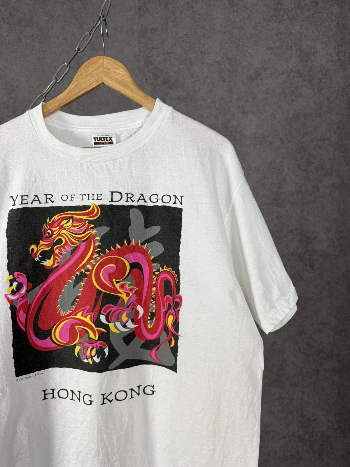 Tultex Year of the Dragon 1994 tultex vintage tee Size US L / EU 52-54 / 3 - 3 Thumbnail