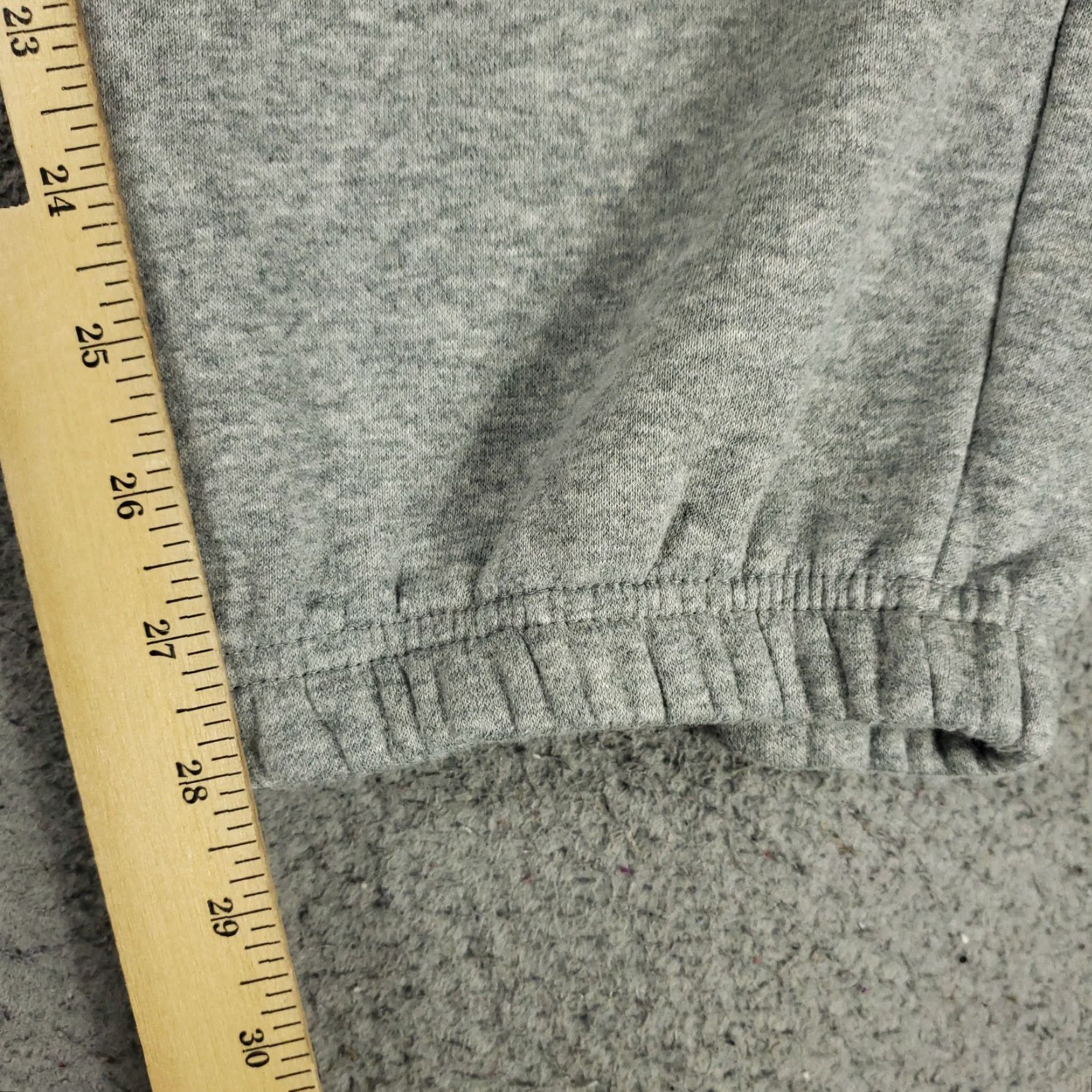 Nike Nike Pants Women L Gray Lace Tie Jogger - Activewear, Casual, Travel - Regular Fit, Tapered, Cotton Blend, Polyester, Fleece - 90s? (Oops) Size 36" / US 14 / IT 50 - 5 Thumbnail