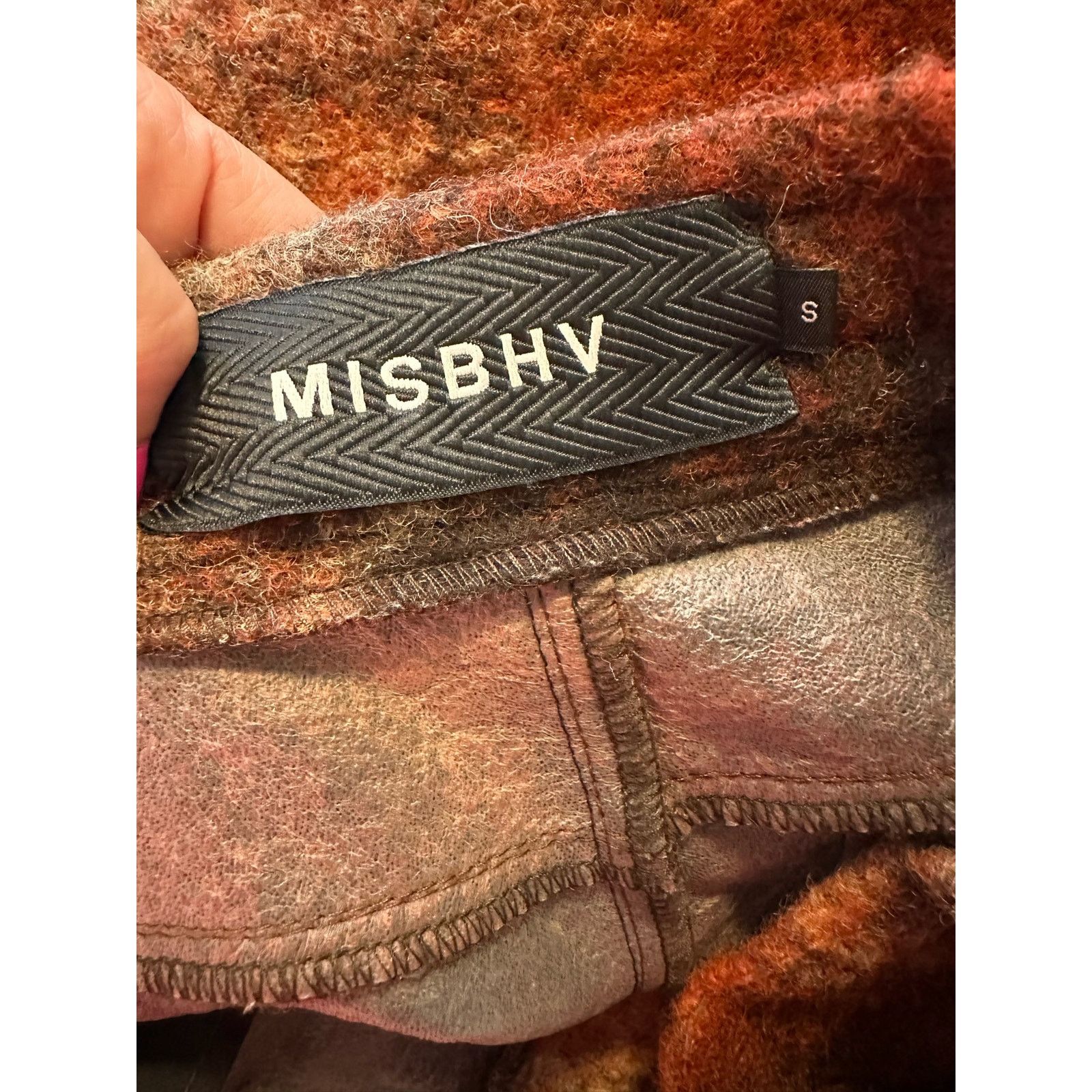 Misbhv MISBHV red rust wool blend tactical moto pants size small Size 32" / US 10 / IT 46 - 3 Thumbnail
